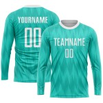Made-to-sample new long-sleeve design – wholesale custom football kits with sublimation, quick-fit shirts