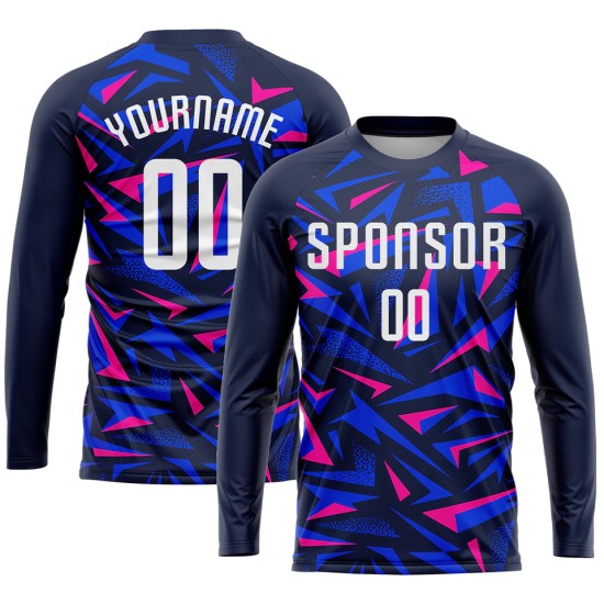 Latest unisex long-sleeve football jerseys – adult custom logo print, wholesale pricing