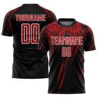 Custom team football kits in 100% polyester – breathable sublimation short-sleeve jerseys