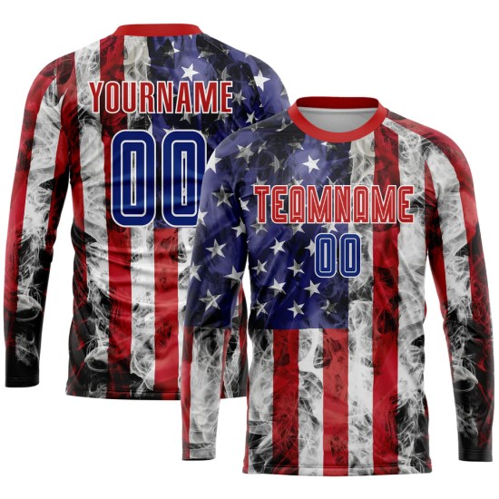 Made-to-sample new long-sleeve design – wholesale custom football kits with sublimation, quick-fit shirts