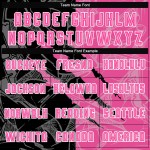 Pattern Uniform Pink Graffiti Custom Soccer Scratch Sublimation Black-White Jersey